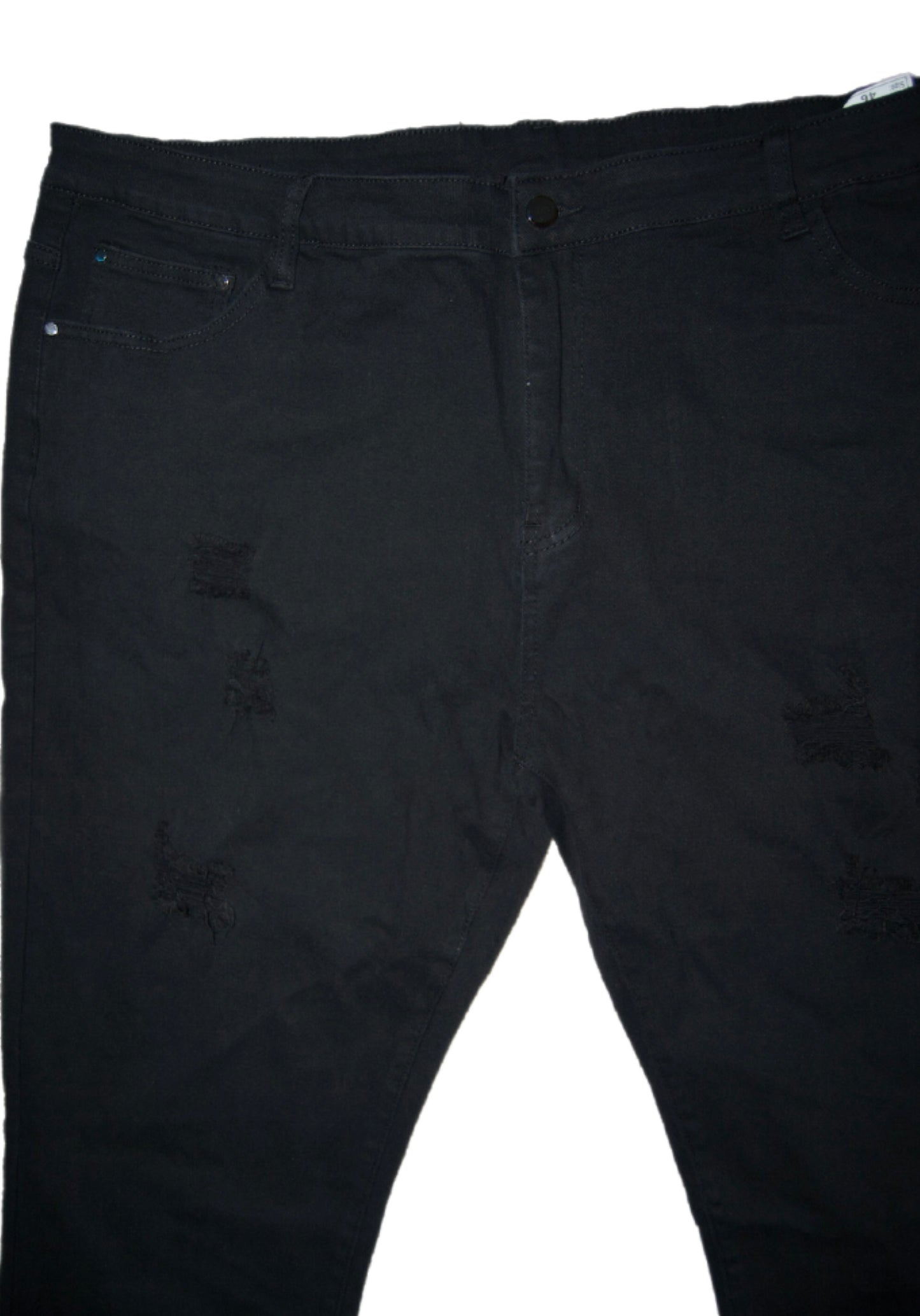 Black Big and Tall Ripped Jeans