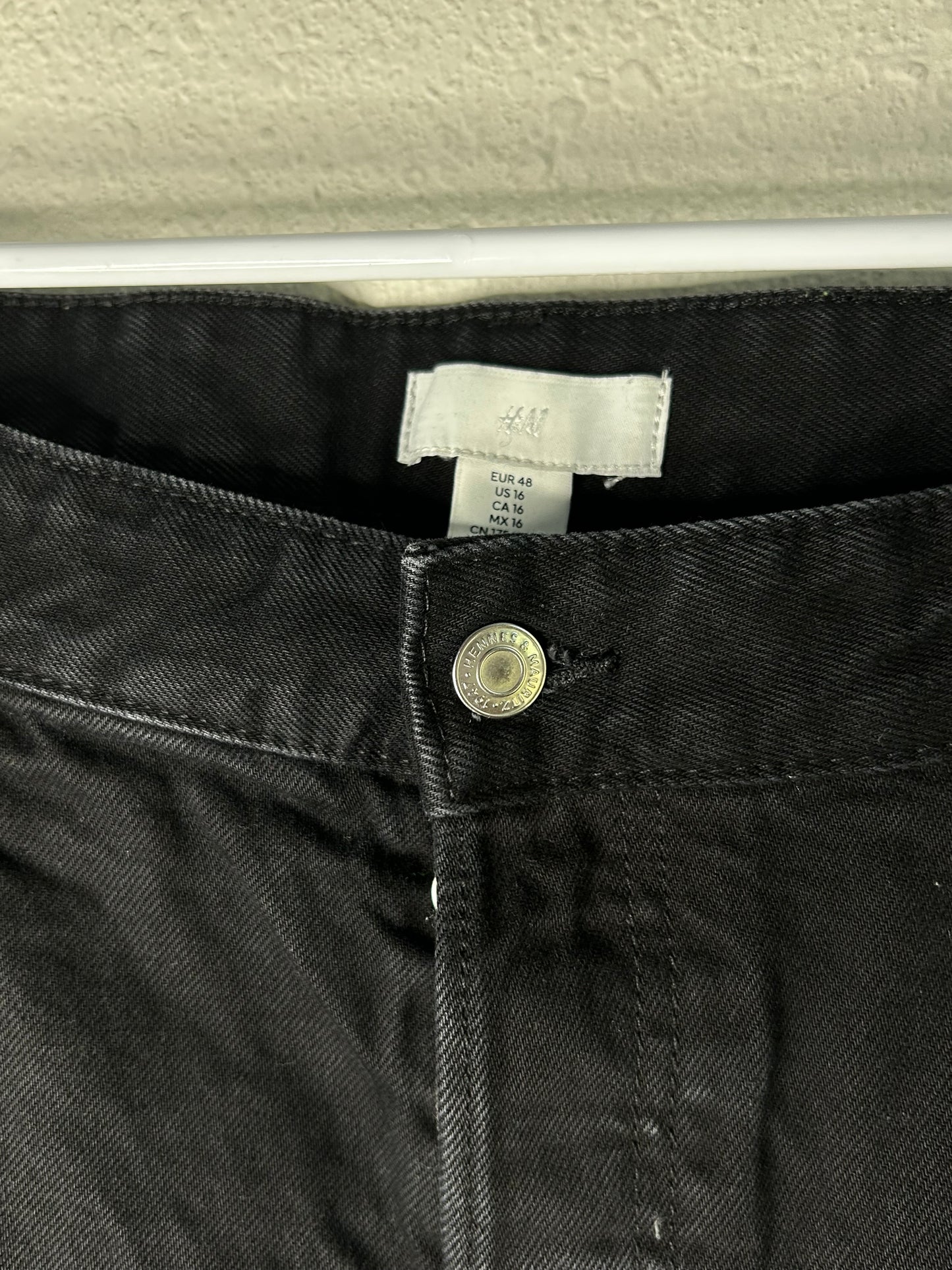 H&M Big and Tall Black Jeans
