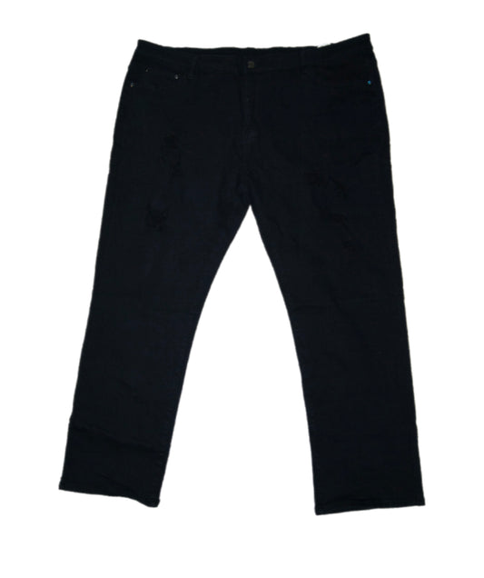 Black Big and Tall Ripped Jeans