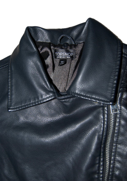 Topshop Faux Leather Vegan Moto Jacket